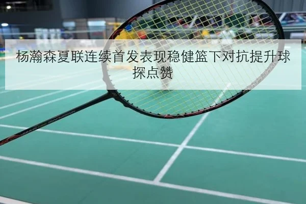 杨瀚森夏联连续首发表现稳健篮下对抗提升球探点赞
